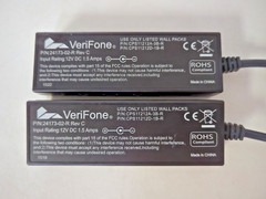Lot of 2 VeriFone 24173-02 12V DC 1.5 Amps Purple Cables