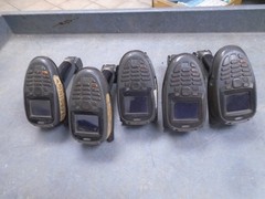 Lot of 5 Symbol MT2090 MT2090-SD4D62170WR scanners AS IS READ