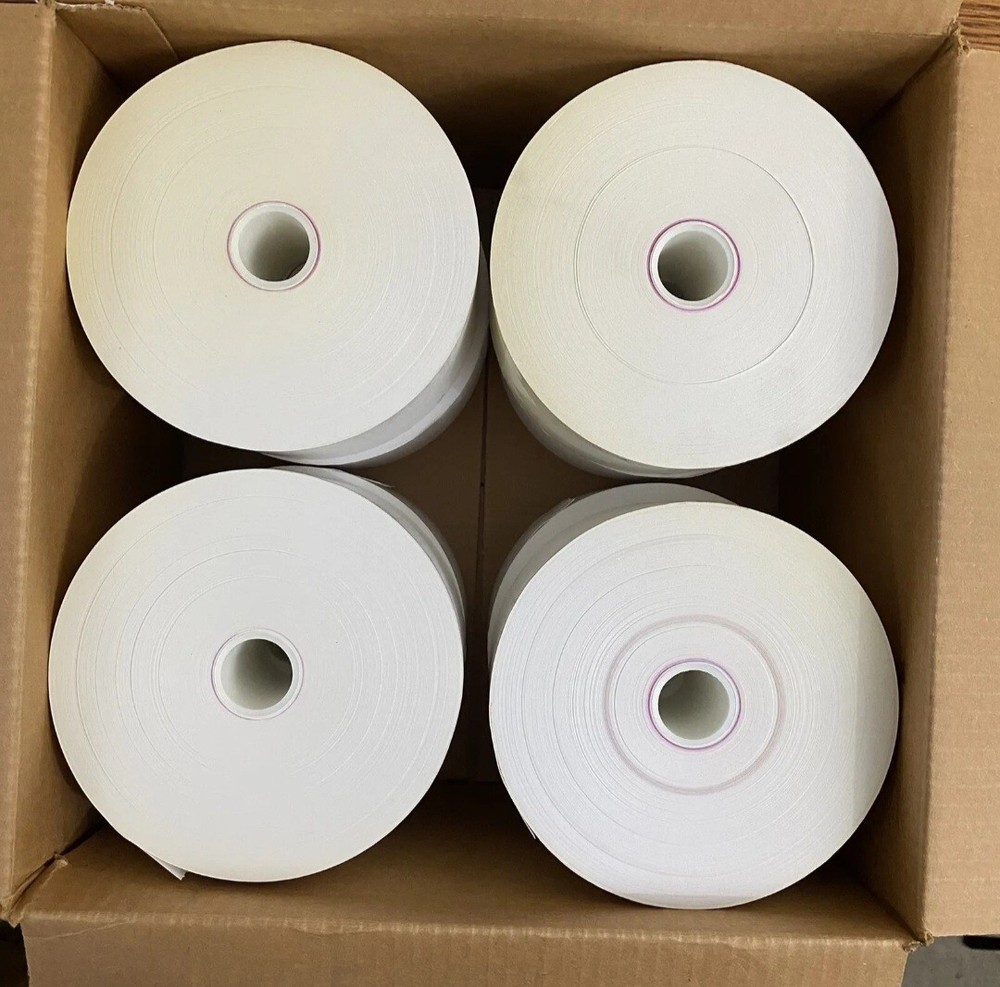 8 Rolls 3-1/8” x 5.9” x 1.00” id core 80gsm/20# white direct thermal 645’