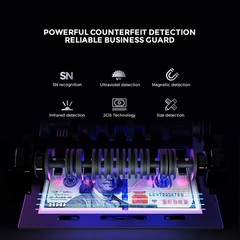 Bank Grade Money Counter Machine Mixed Denomination,Value Counting,Mulit Curr…