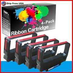 4PK ERC-30 ERC30 Ribbon ERC 30/34/38 B/R for M119D M133A M188B M270 PM-300