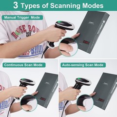 Handheld Wired USB 1D 2D Barcode Scanner PDF417 QR Code Reader Device Scanner