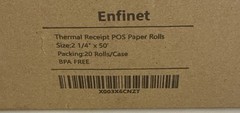 2 1/4 x 50 Thermal Paper 5 Rolls Credit Card & Cash Register POS Receipt Paper