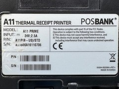 TESTED POSBANK A11 Prime Compact POS Thermal Receipt Printer USB Serial Cutter