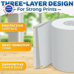 Adding Machine Tape 2 14 x 85 ft Rolls Compatible with Most Printing 3-Pack