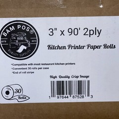 Two Ply Carbonless Rolls Easy Install Clear Crisp Copies White Canary 30 Rolls