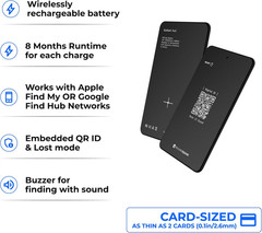 Aircard Dual – Bluetooth Wallet Tracker – Compatibile with Both Apple Ios Find M