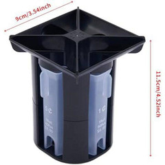4-In-1 Coin Counter & Sorter Tube Set with Holder Piggy Bank Penny Nickel Dime Q