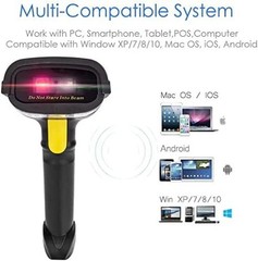 Omnidirectional 2D Barcode Scanner – Wireless & USB with 130,000 Barcode Storage