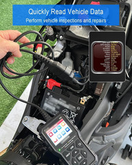 Motorcycle 6 Pin Euro5 OBD Adapter KTM Piaggio Vespa ECU Diagnostic Plug Cable