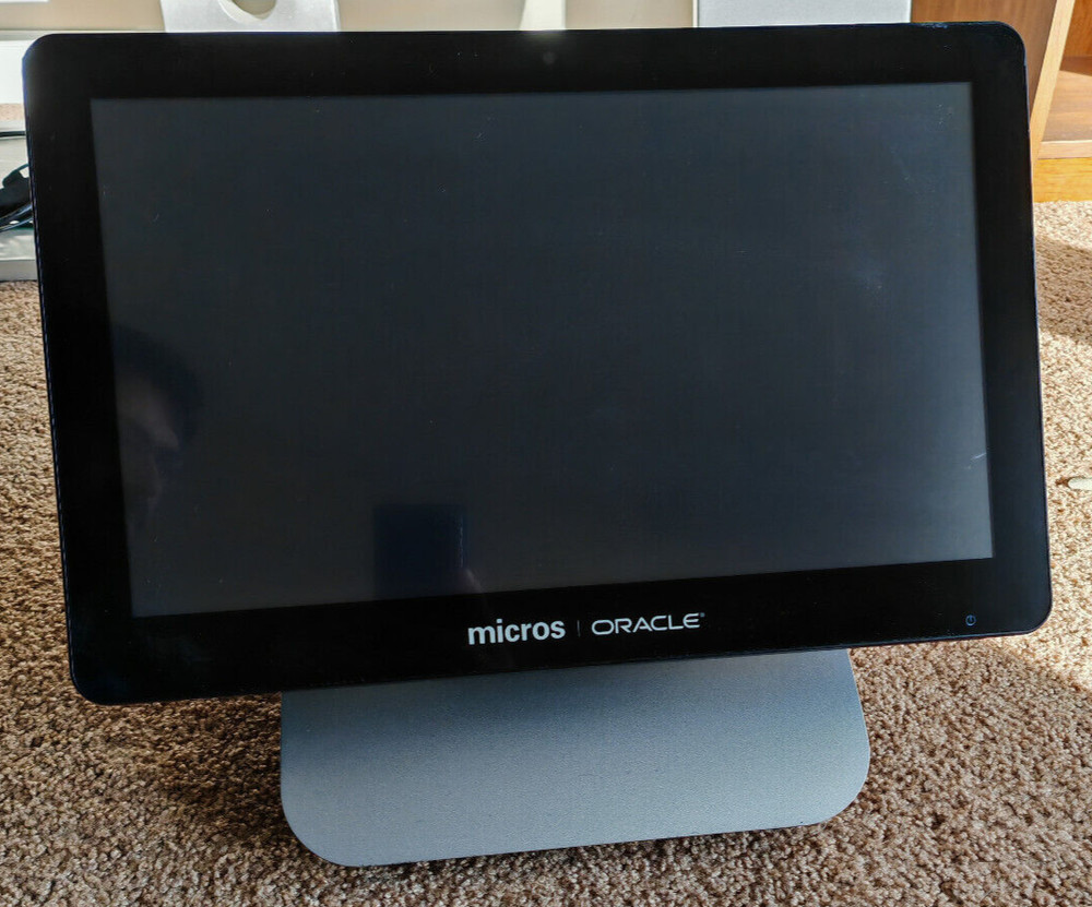 Oracle Micros Workstation 6 POS Terminal 4GB/64GB Win 10 Pro W/ Stand & AC