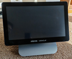 Oracle Micros Workstation 6 POS Terminal 4GB/64GB Win 10 Pro W/ Stand & AC