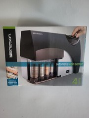 Emerson 4-Barrel Automatic Coin Sorter Black Organizer 1633724 Cashier