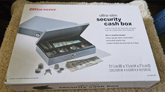 Office Depot Ultra-Slim Cash Box Security Lock 11-1/2 in x 1-7/8 in x 7-3/4 in