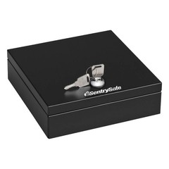SENTRY SAFE DS-1 Drawer Safe,Steel,Key Lock,Black 29RV69