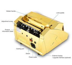Upromax Gold Money Counter Machine – UV/MG/IR Fake Money Detector & Cash Box …