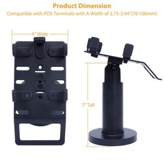 Universal Credit Card Terminal Stand for Square Terminal, 7″ Tall Swivel and …