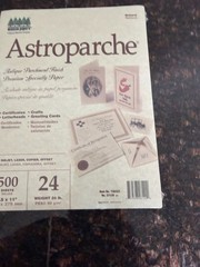 Wausau Astroparche Natural Antique Parchment Specialty Paper 24lb 8.5×11 500 She