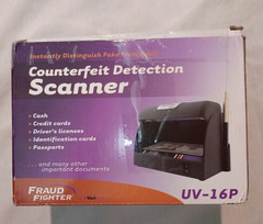 UVeritech UV-16P FRAUD FIGHTER Counterfeit Detection Scanner