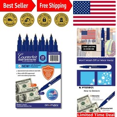 Durable 10-Pack Pocket-Sized Counterfeit Detection Pens for U.S. Currency