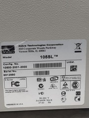 Zebra 105SL Thermal Transfer Label Printer – Used – Good Condition