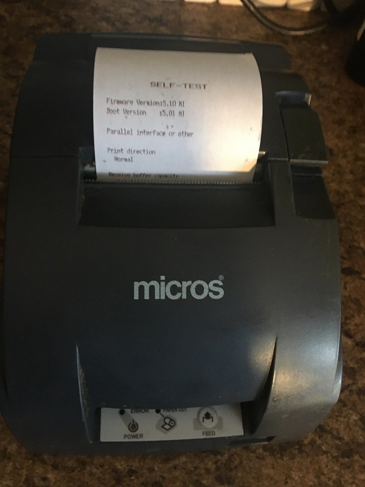Epson Micros TM-U220B Receipt Printer / POS Kitchen M188B / Ethernet or IDN