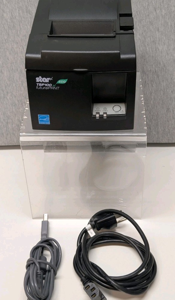 Star TSP100II Eco Future Print POS Thermal Printer Energy Star w/ Cables – WORKS