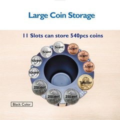 Coin Sorter Pen Holder Change Counter Pencil Holder as Desk Organizer, Coin C…