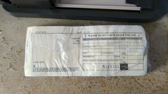 Manual Credit Card Imprinter Slider and New Pack of Long Slips/Sales Receipts