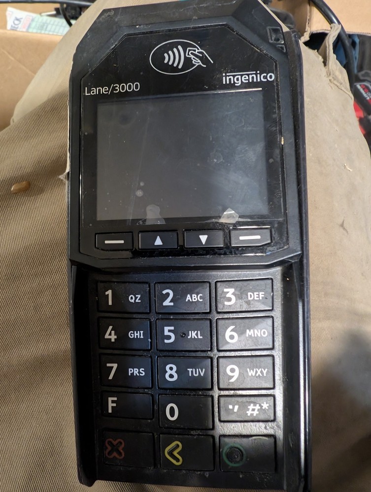 Ingenico Lane 3000 CL/Eth USB Pin-Pad Credit Card Machine Terminal