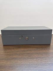 VINTAGE Metal Cash Box Steelmaster Removable Tray 10”x3”x4.5” USA No Key