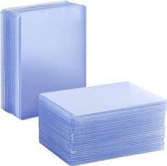 200 Pack 3″x4″ Top loaders for Cards – 35pt Premium Hard Plastic Card Protect…