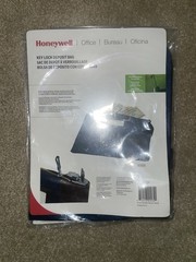 Honeywell Key Lock Deposit Bag with 2 Keys Vinyl Navy Blue Model 6505