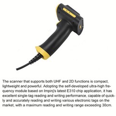 UHF RFID Handheld Card Reader Cash Register Settlement Scanner, Style: Bluetooth