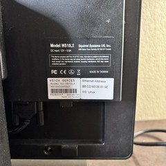 Squirrel Systems WS10LX Card Swipe POS Terminal W Stand & AC Cord