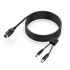 Powered USB to Hosiden DIN 3 Pin USB B DC 5525 Splitter Printer Cable EPOS POS