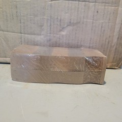 Box of 10 (1000 Ct/Unit) Saw Tooth $50 Currency Bands, Self-Seal, Natural Brown