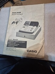 Casio Pcr-260b Electric Cash Register Users Manual