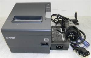 EPSON Black Thermal Receipt Printer M244a TM-T88V complete centronix / USB
