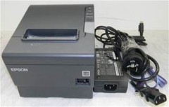 EPSON Black Thermal Receipt Printer M244a TM-T88V complete centronix / USB