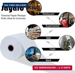 Jayard 2-1/4inch*50ft Thermal Paper Rolls For Credit Card – Cash Register Rolls