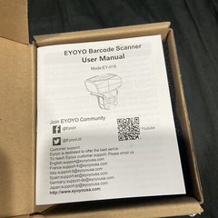 2D Ring Barcode Scanner Wireless 1D Bluetooth Finger Reader for Phone PC iPad