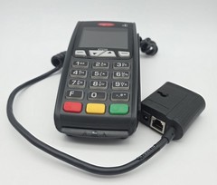 Ingenico iCT250 Credit Card Terminal Reader With Power Cord UNTESTED
