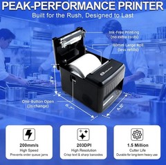 Milestone P80E POS Receipt Printer 80mm USB Thermal 120 ppm with Auto Cutter