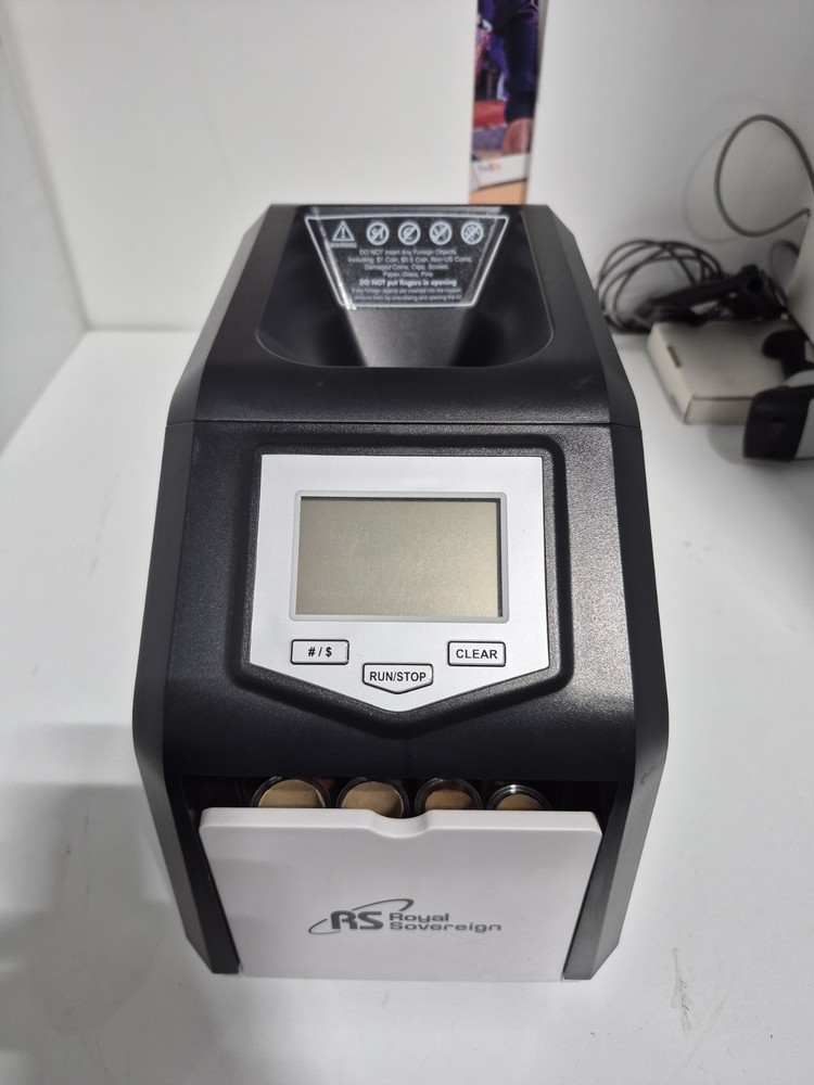 Royal Sovereign Digital 4-Row Electric Coin Sorter RCS-417-ADBK