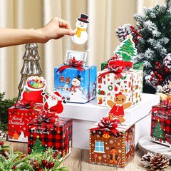 12PCS Christmas Money Box, Pop up, Cash Holders, DIY Surprise Pull Box, Chic