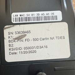 PAX S300 PIN Pad Credit Card Terminal Account Status Unknown Tested