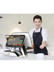 ZHONGJI® A7 Set-Double Touch Screen All-In-One POS Cash Register With Handheld S