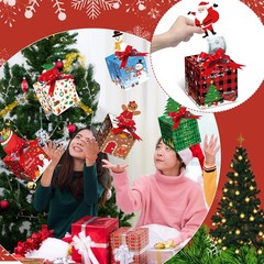 12PCS Christmas Money Box, Pop up, Cash Holders, DIY Surprise Pull Box, Chic