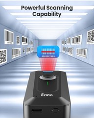 2-Pack 2D Bluetooth Barcode Scanner Wireless with Clip, 2000mAh Battery with …